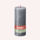 Bougies cylindriques teintées masse rustique - 85h Ø68/190 mm (x4) - Les Bougies de France