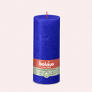 Bougies cylindriques teintées masse rustique - 85h Ø68/190 mm (x4) - Les Bougies de France