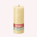 Bougies cylindriques teintées masse rustique - 85h Ø68/190 mm (x4) - Les Bougies de France