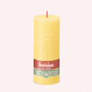 Bougies cylindriques teintées masse rustique - 85h Ø68/190 mm (x4) - Les Bougies de France