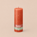 Bougies cylindriques teintées masse rustique - 85h Ø68/190 mm (x4) - Les Bougies de France