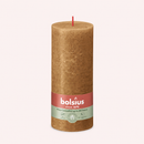 Bougies cylindriques teintées masse rustique - 85h Ø68/190 mm (x4) - Les Bougies de France