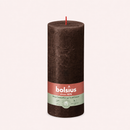 Bougies cylindriques teintées masse rustique - 85h Ø68/190 mm (x4) - Les Bougies de France