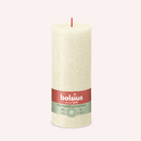 Bougies cylindriques teintées masse rustique - 85h Ø68/190 mm (x4) - Les Bougies de France