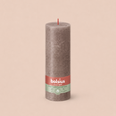Bougies cylindriques teintées masse rustique - 85h Ø68/190 mm (x4) - Les Bougies de France