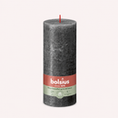 Bougies cylindriques teintées masse rustique - 85h Ø68/190 mm (x4) - Les Bougies de France