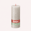 Bougies cylindriques teintées masse rustique - 85h Ø68/190 mm (x4) - Les Bougies de France