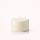 Bougies cylindriques 3 mèches blanc cassé - 60h Ø150/100 mm (x6) - Les Bougies de France