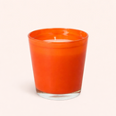 Bougies orange parfum MUSC & SANTAL - 50h Ø100/110 mm (x12) - Les Bougies de France