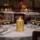 Bougies cylindriques Kristall or - 36h Ø60/100 mm (x4) - Les Bougies de France