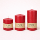 Bougies "pure" 100% naturelles rouges (x12) - Les Bougies de France