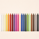 Bougies teintées masse - 7h Ø21/200 mm (x12) - Les Bougies de France