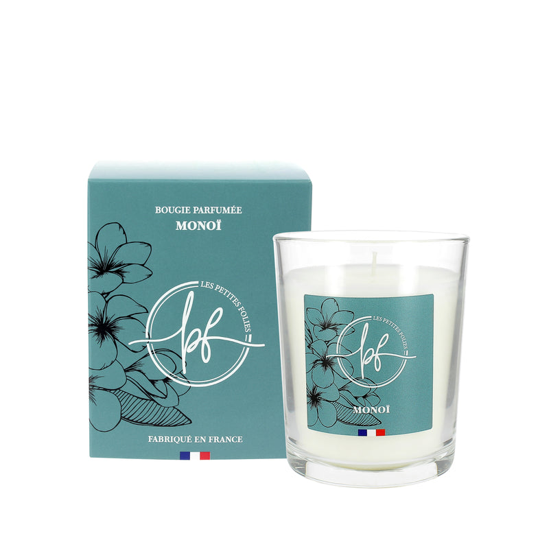 Bougies parfum monoï - 45h Ø75/110 mm (x6) - Les Bougies de France