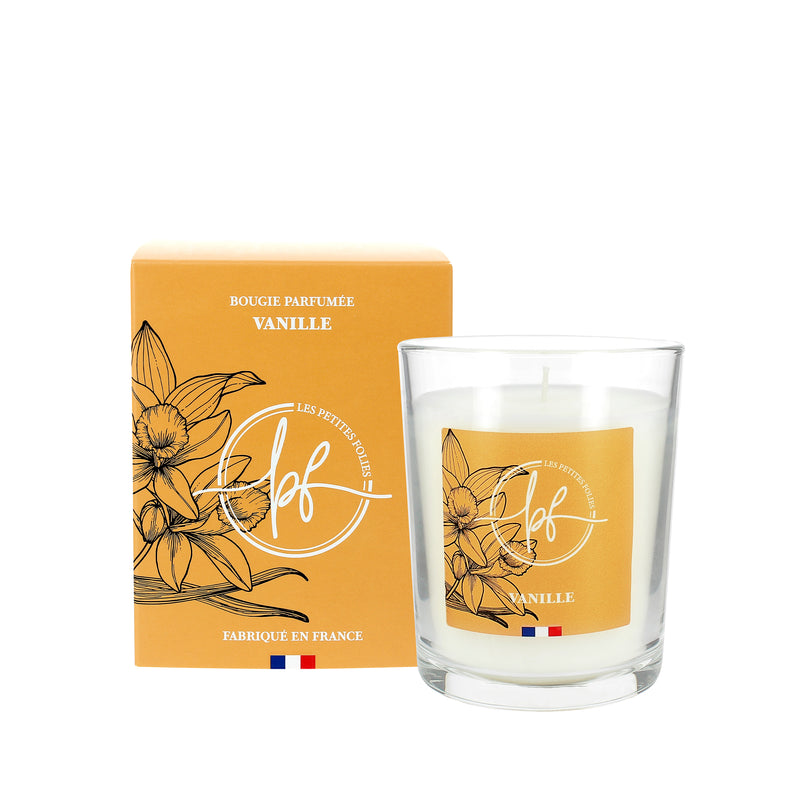 Bougies parfum vanille - 45h Ø75/110 mm (x6) - Les Bougies de France