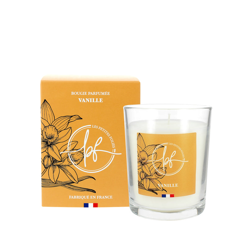 Bougies parfum vanille - 45h Ø75/110 mm (x6)