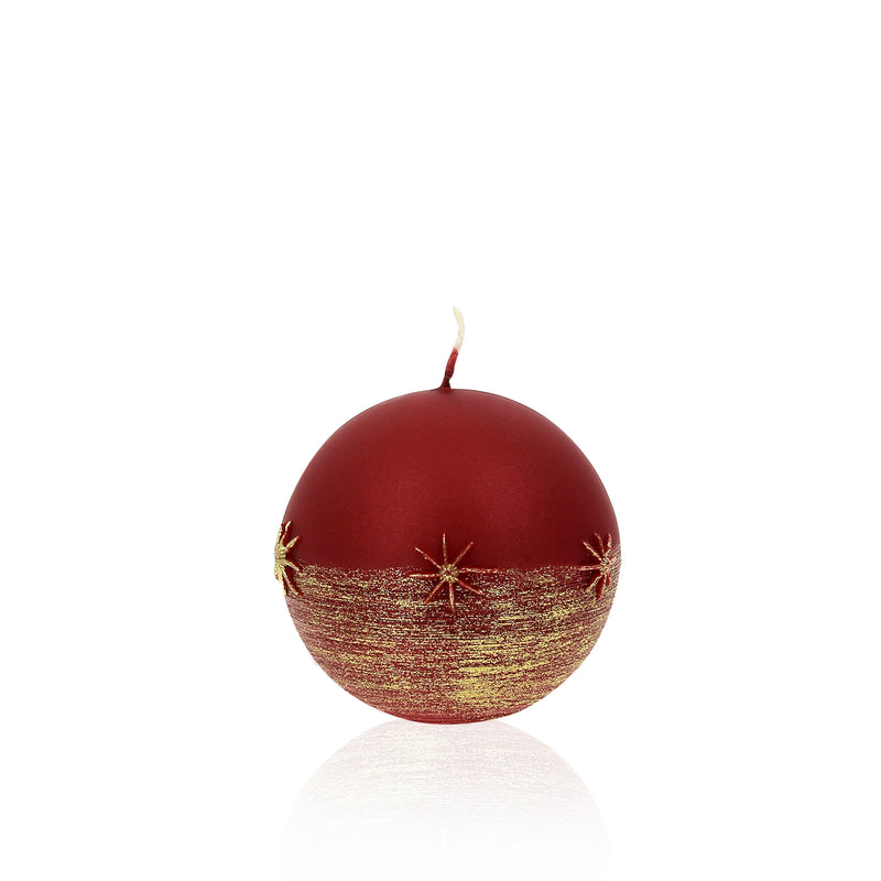 Bougies boules Emira - 36h Ø80/80 mm (x4) - Les Bougies de France