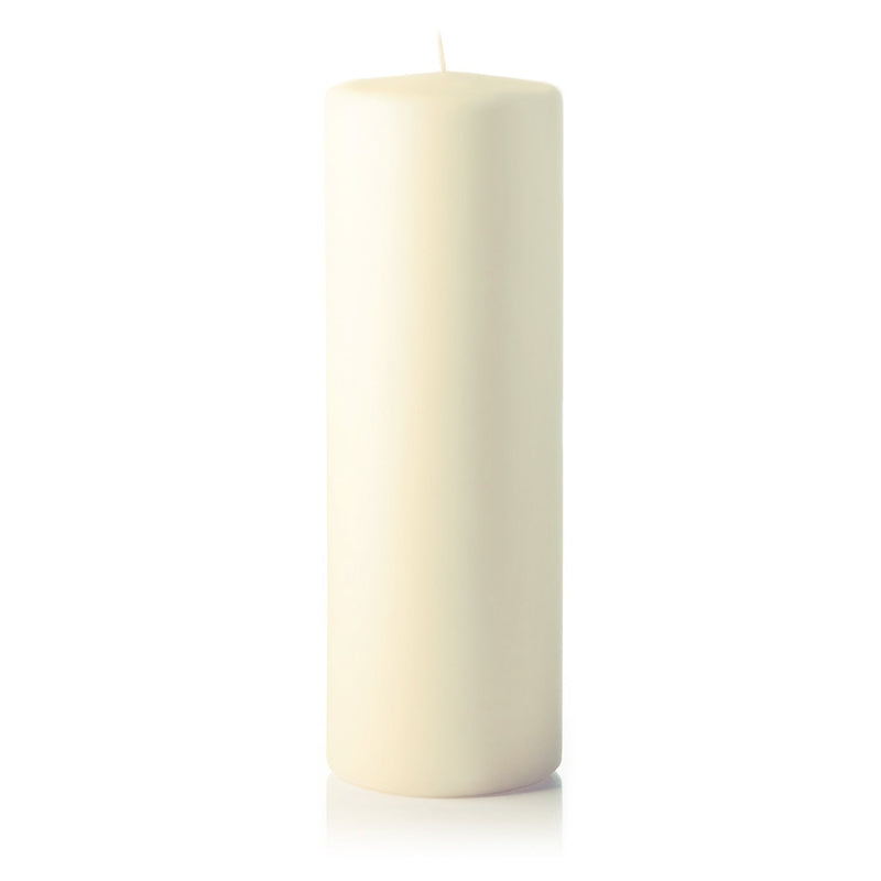 Bougies cylindriques blanc cassé - 283h Ø100/300 mm (x6)