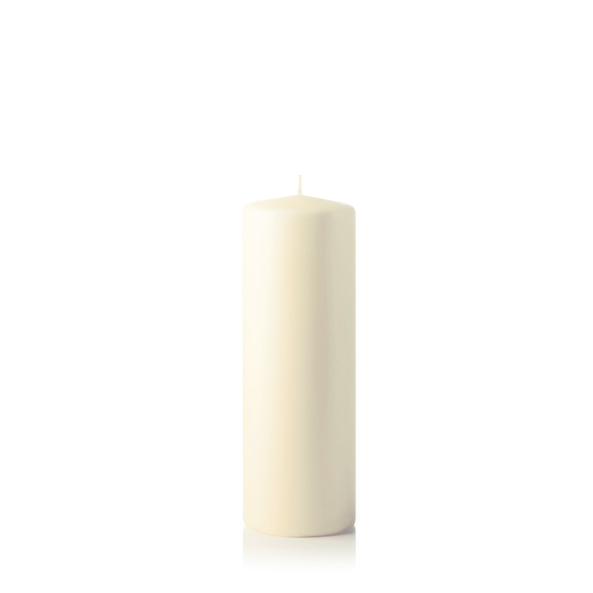 Bougies Cylindriques Hofer Ivoire - Lot De 6 (80h De Combustion)