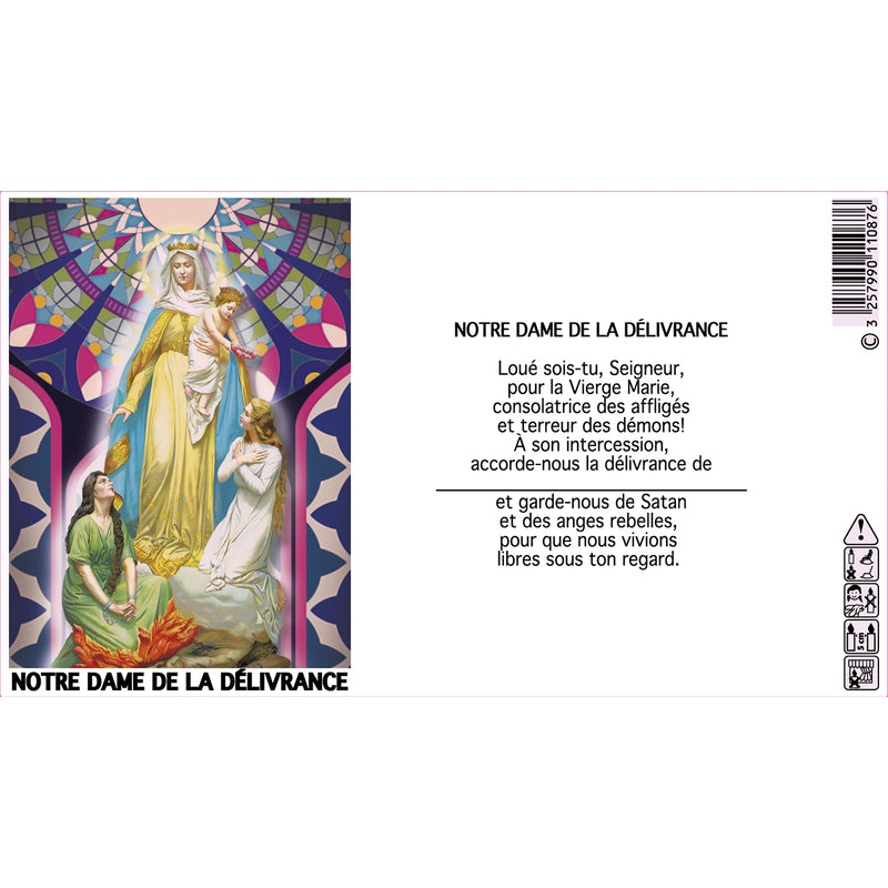 Bougies neuvaines avec effigies - 216h Ø60/180 mm (x1) - Les Bougies de France