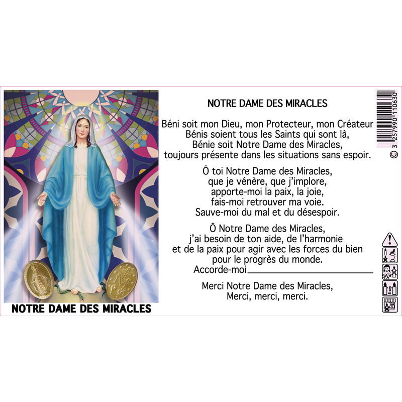 Bougies neuvaines avec effigies - 216h Ø60/180 mm (x1) - Les Bougies de France