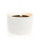 Pot torches en terre cuite blanc - 11h Ø138/82 mm (x4) - Les Bougies de France