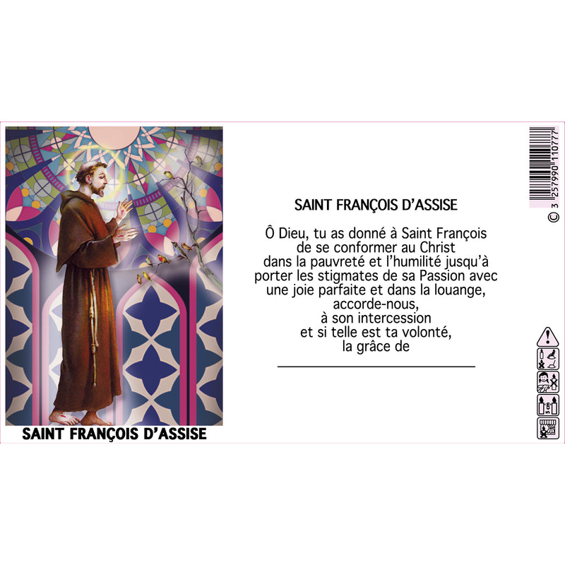 Bougies neuvaines avec effigies - 216h Ø60/180 mm (x1) - Les Bougies de France