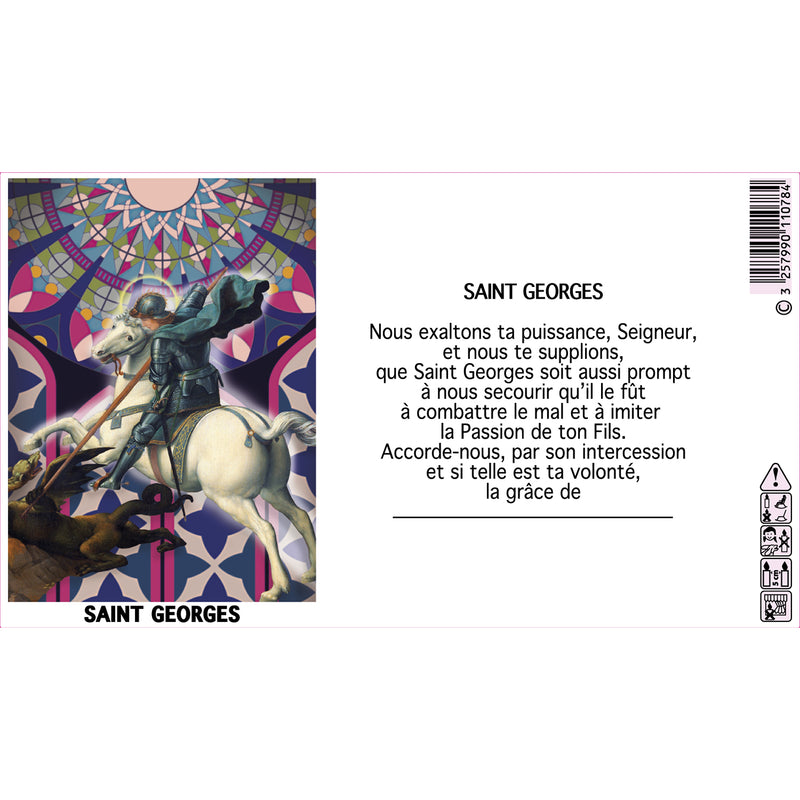Bougies neuvaines avec effigies - 216h Ø60/180 mm (x1) - Les Bougies de France